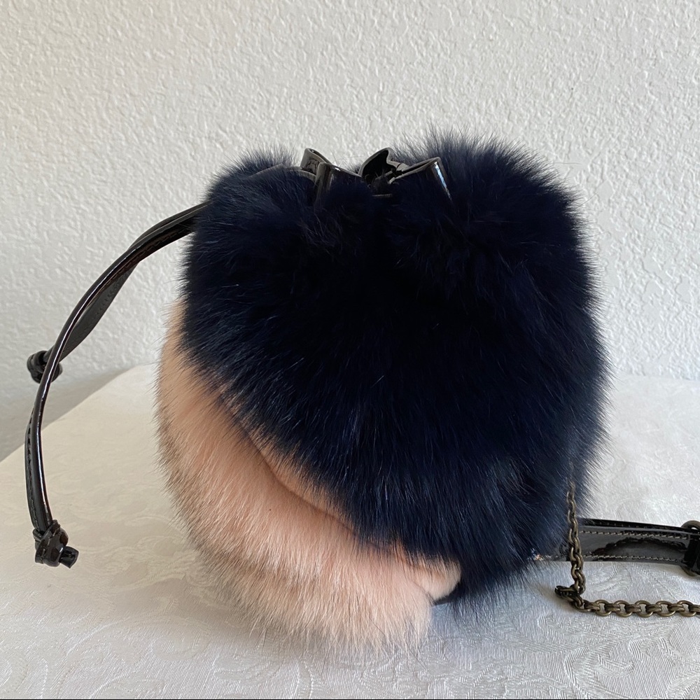 Mr and Mrs Italy fox fur Backpack - Picture 3 of 10